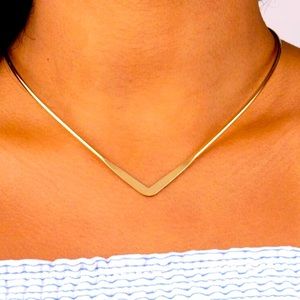 Gold adjustable statement necklace